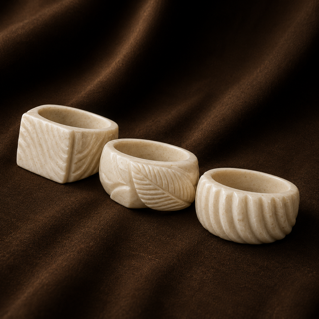 Camel Bone Carved Mosque Keychain